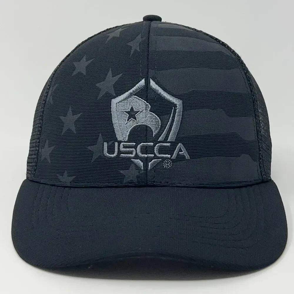 USCCA Trucker Hat Baseball Cap Concealed Carry Guns Firearms Mesh Snapback Black